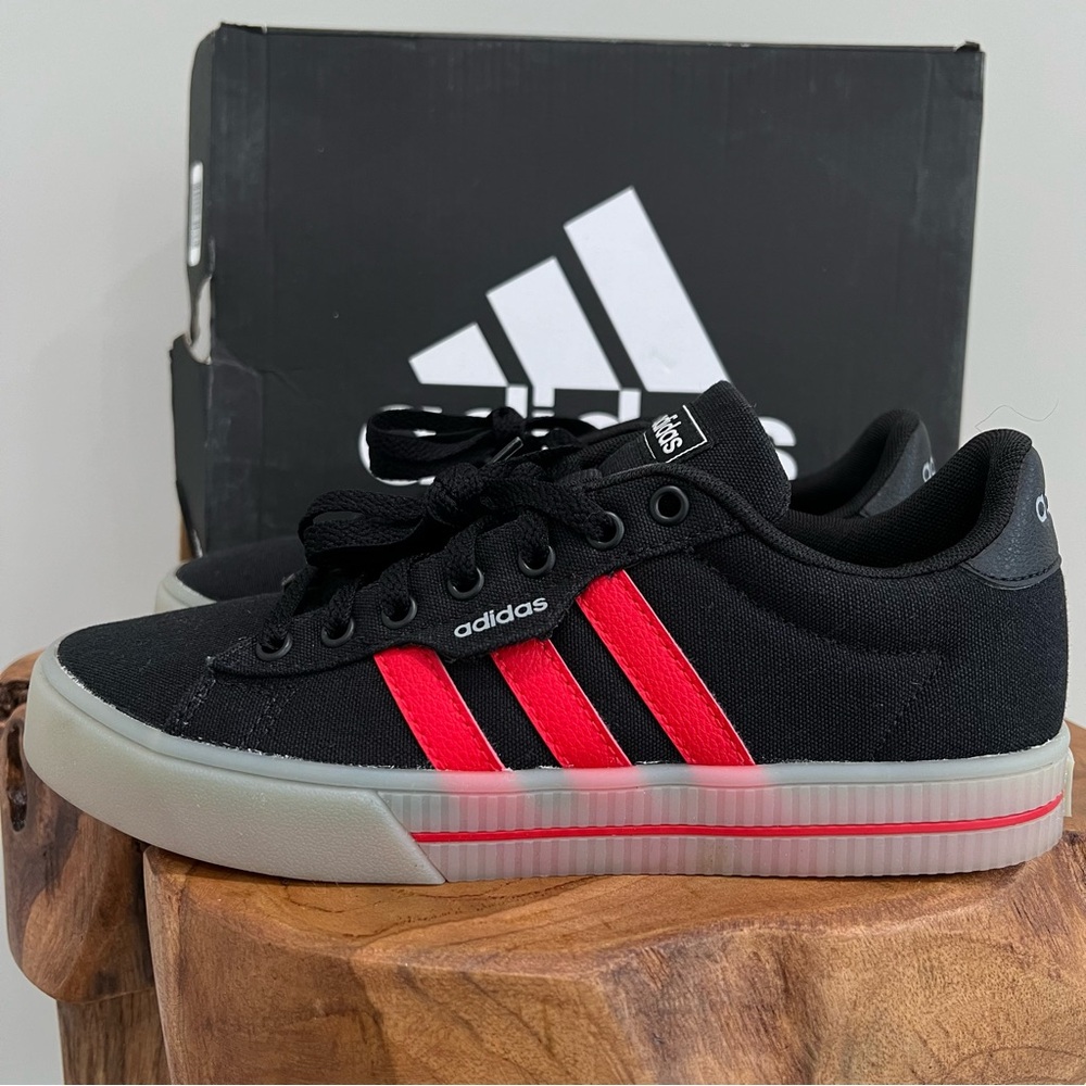 Adidas unisex child Daily 3.0 Skate Shoe, Black/Black/Grey, US 6